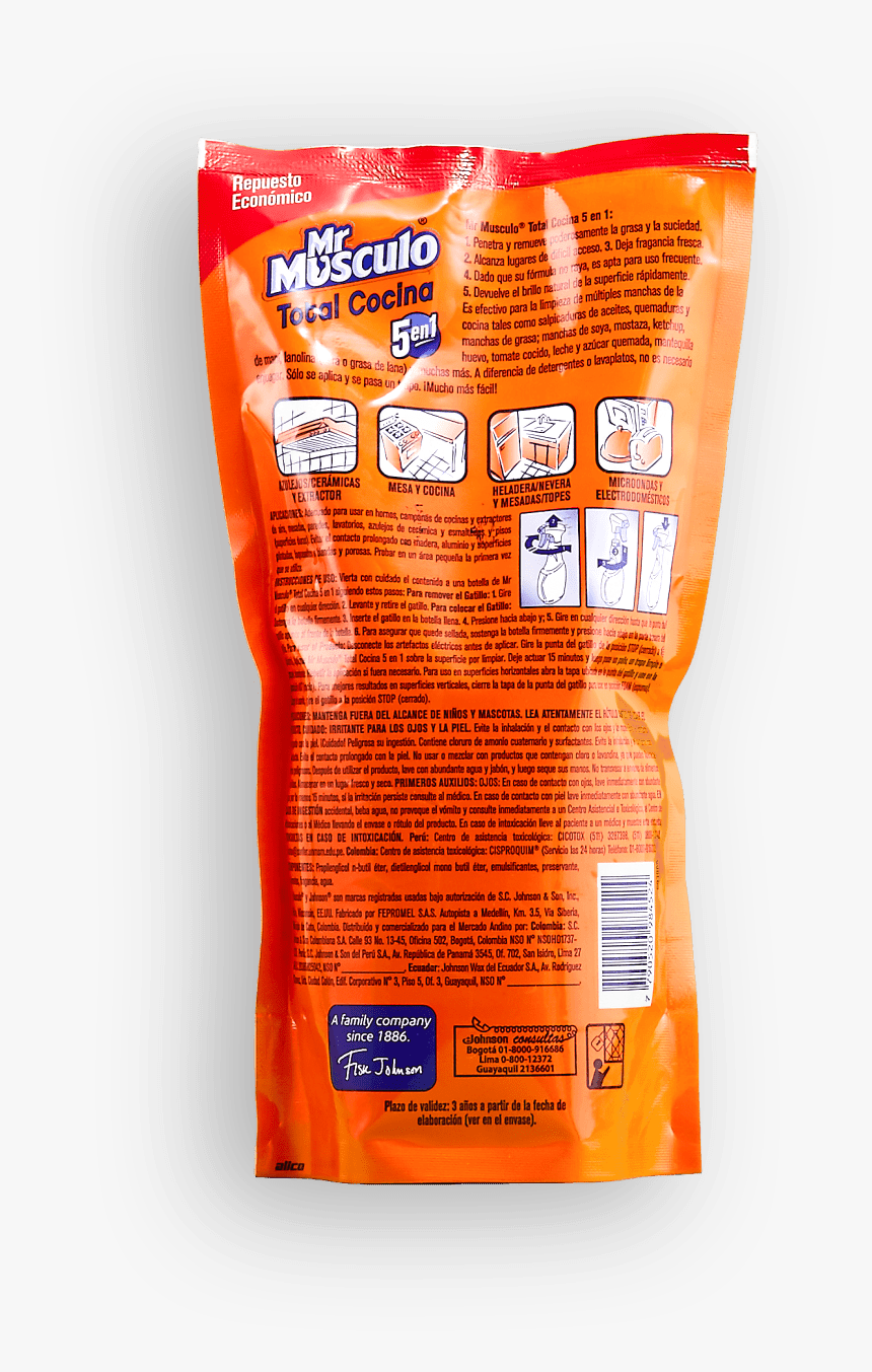 Limpiador Mr Músculo Total Cocina Naranja 5 En - Convenience Food, HD Png Download