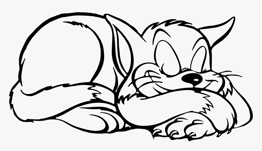 Big Image Png Ⓒ - Cat Sleeping Clipart Png, Transparent Png