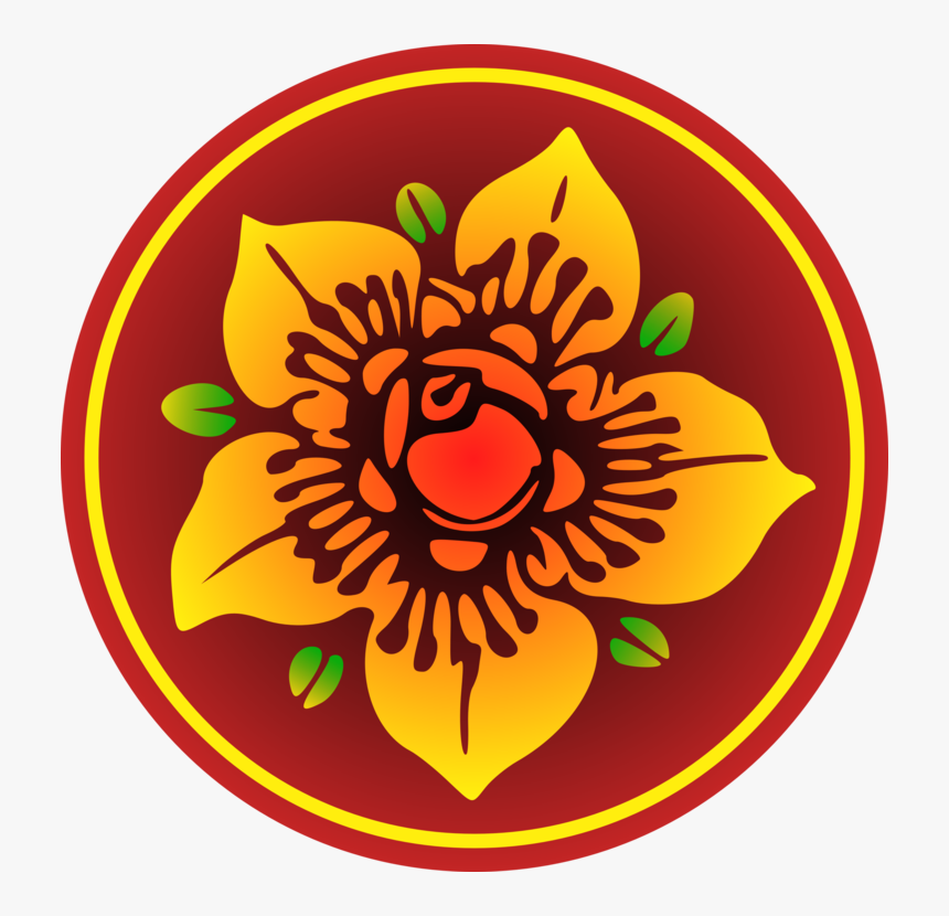 Circle,symbol,emblem - Sunflower, HD Png Download