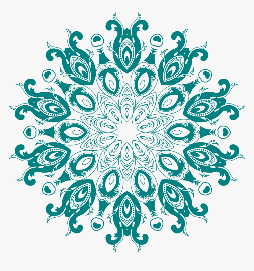 Transparent Floral Circle Png - Circle Vintage Designs Png, Png Download