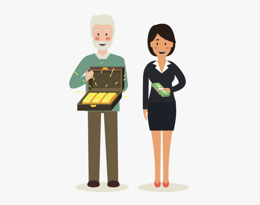 Gold Buying 
 Width 300 
 Height - Cartoon, HD Png Download