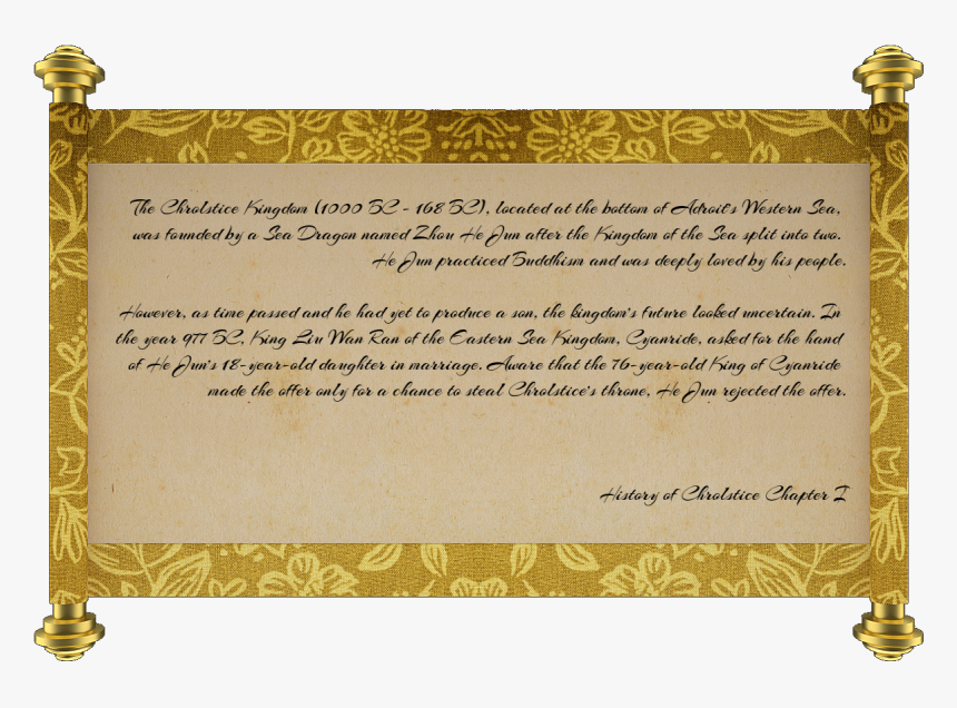 Parachronism History Scroll Chapter - Brass, HD Png Download
