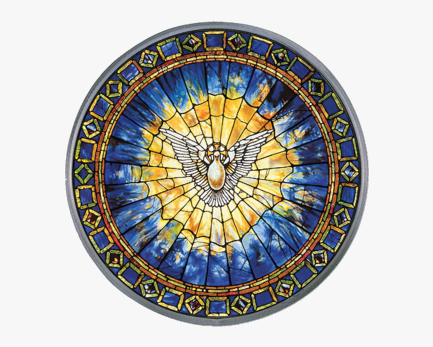 Catholic Seven In Holy Of Prayer Christianity Clipart - Holy Spirit Stained Glass, HD Png Download