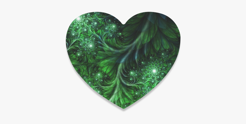 Beautiful Plant Leaf Texture Heart Coaster - Heart, HD Png Download