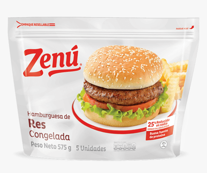 Carne De Hamburguesa De Res Zenú - Carne De Hamburguesa Zenu, HD Png Download