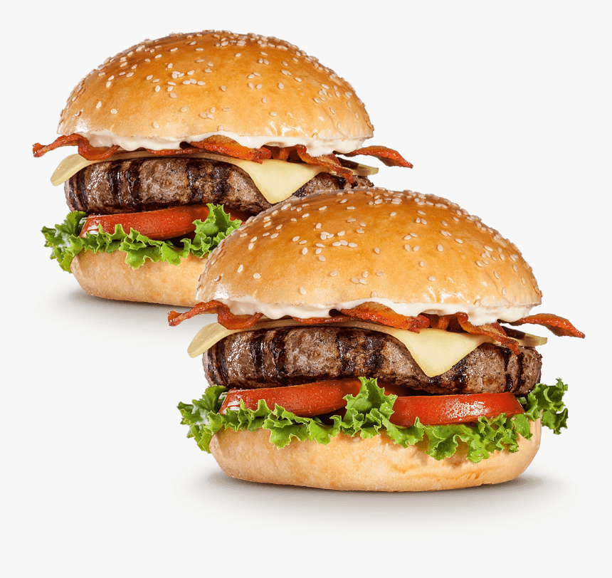 Hamburguesa Con Queso Y Tocino, HD Png Download