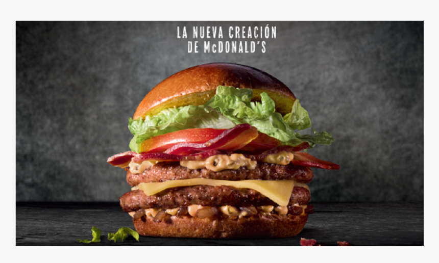 Mcdonalds Se Lanza Al Mercado De Hamburguesas Gourmet - Hamburguesa Png, Transparent Png