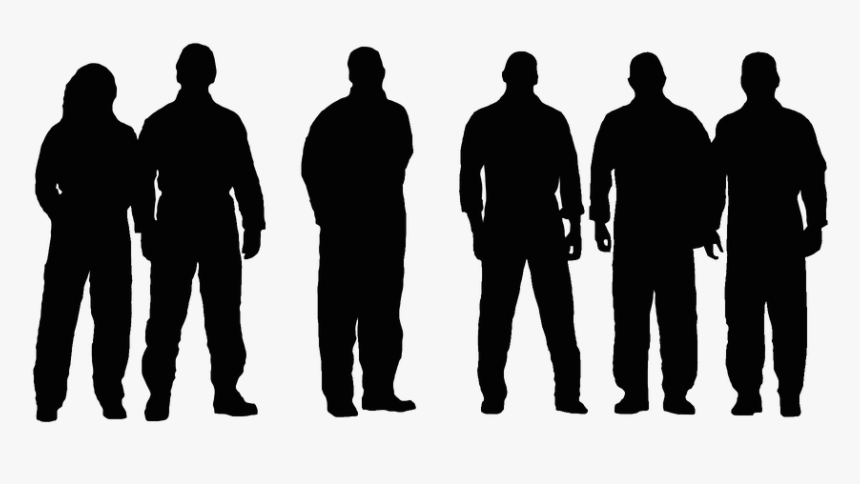 Silhouette, Group, People - Group People Silhouette Transparent, HD Png Download