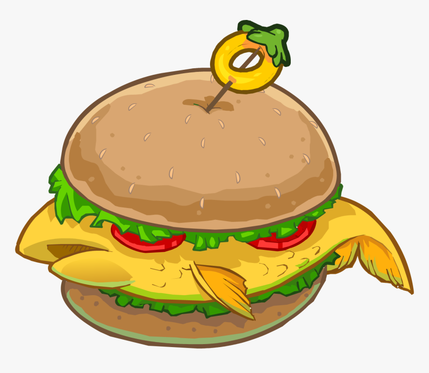 Club Penguin Wiki - Transparent Fish Sandwich Logo, HD Png Download