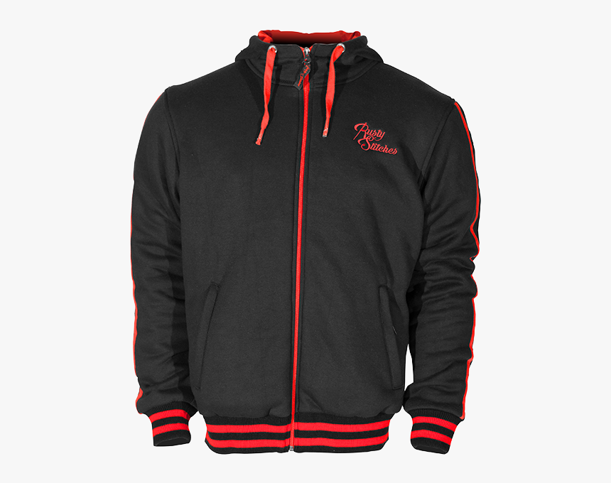 George Black-red Front - Rusty Stitches Hoodie Red, HD Png Download