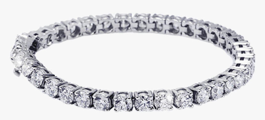 Ocean Jewelers Diamond Tennis Bracelet - Argentium Silver Bead Wire, HD Png Download