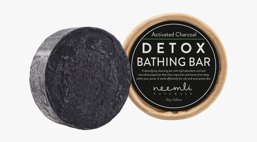 Activated Charcoal Detox Bathing Bar - Activated Carbon, HD Png Download