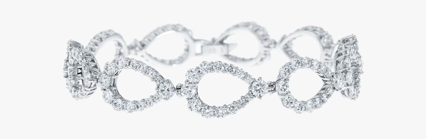 Diamond Loop By Harry Winston, Diamond Bracelet - Sketsa Gambar Perhiasan Emas Satu Set, HD Png Download