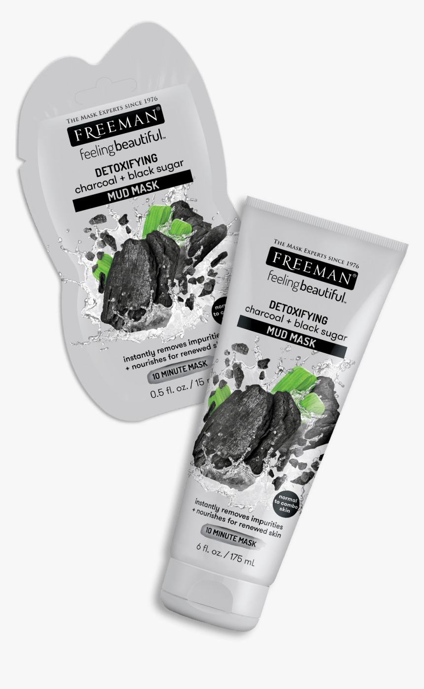 Detoxifying Charcoal Black Sugar - Charcoal Freeman Peel Off Mask, HD Png Download