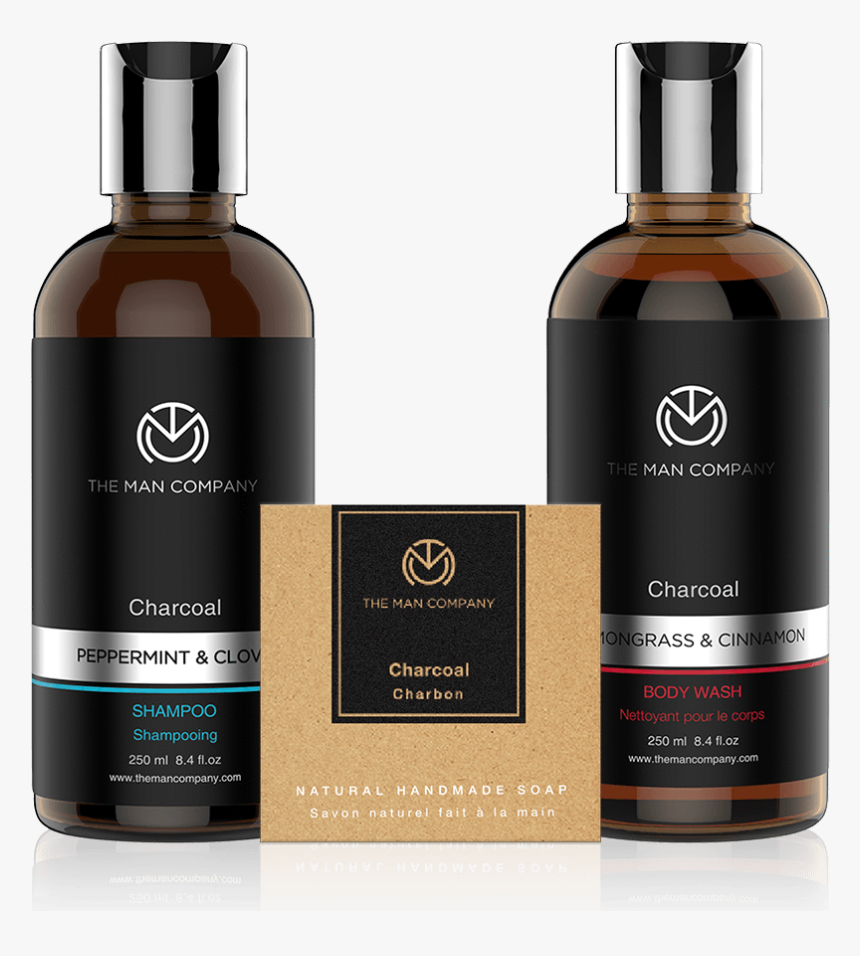 Charcoal Detox Trio - Man Company Body Wash, HD Png Download