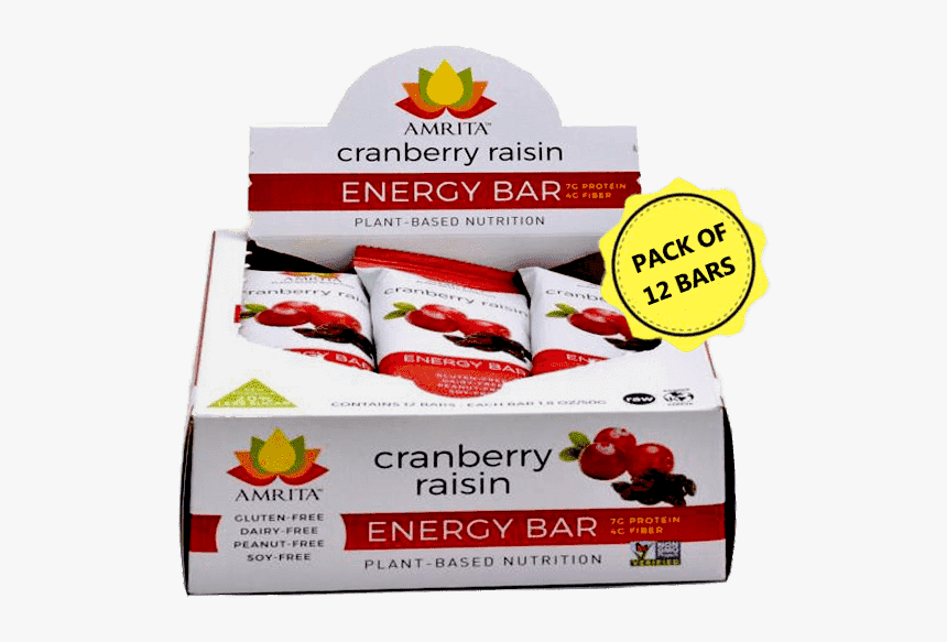 Amrita Superfood Cranberry Raisin Bars - Superfood, HD Png Download