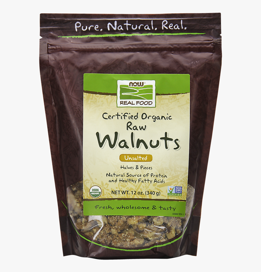 Find In Store - Now Foods Walnuts Raw Organic, HD Png Download