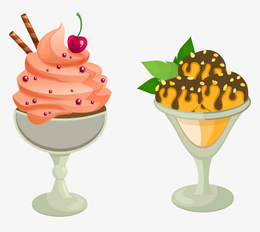 Sundae Clipart Vector - Rice Ice Cream Vector, HD Png Download
