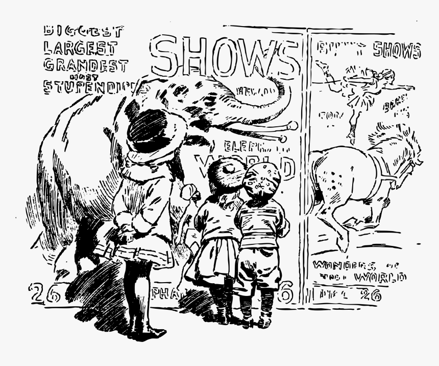 Transparent Circus Banner Clipart - Cartoon, HD Png Download