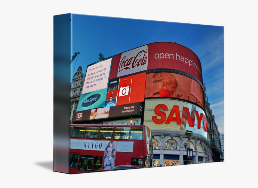 Circus Billboard In Png - Piccadilly Circus, Transparent Png