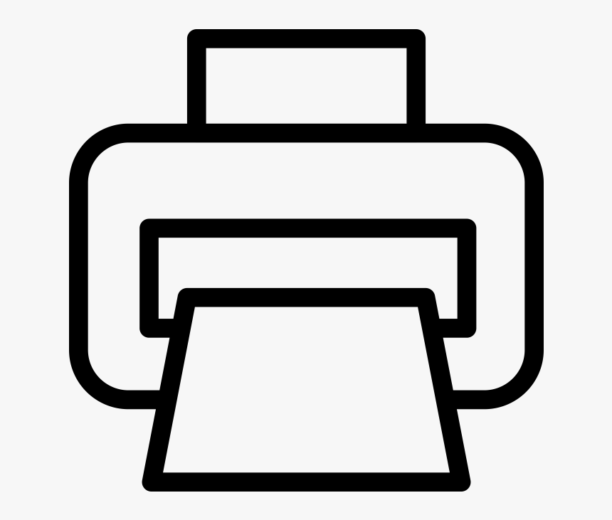Printer Line Icon, HD Png Download