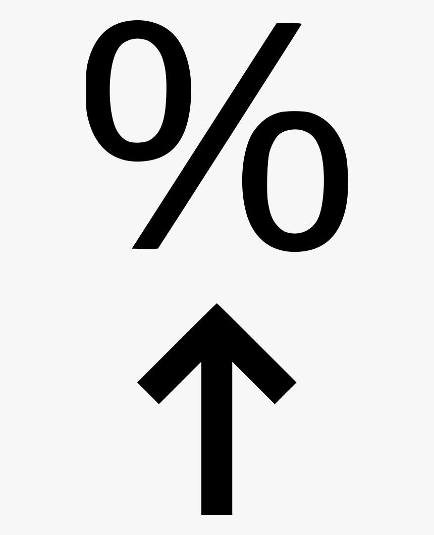 Percentage Percent Arrow Finance Money, HD Png Download