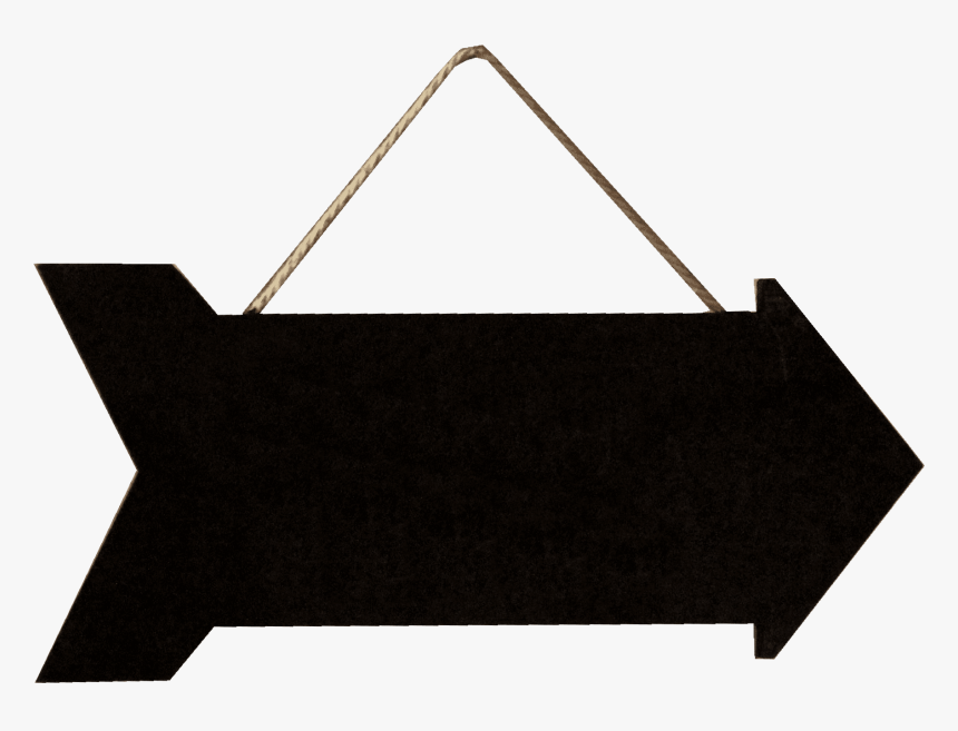 Blackboard Chalkboard Arrow - Handbag, HD Png Download