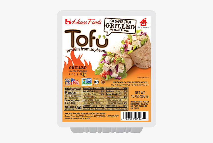 Premium Super Firm Grilled Tofu 10oz - Much Is 10 Oz Of Tofu, HD Png Download