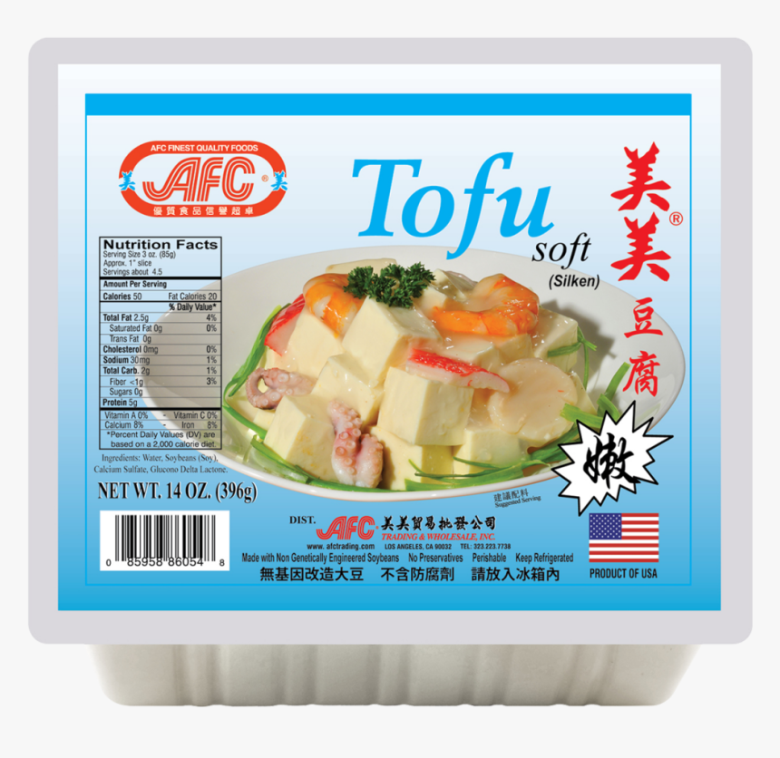 Afc Classic Tofu Soft 14oz - Glucono Delta Lactone Tofu, HD Png Download