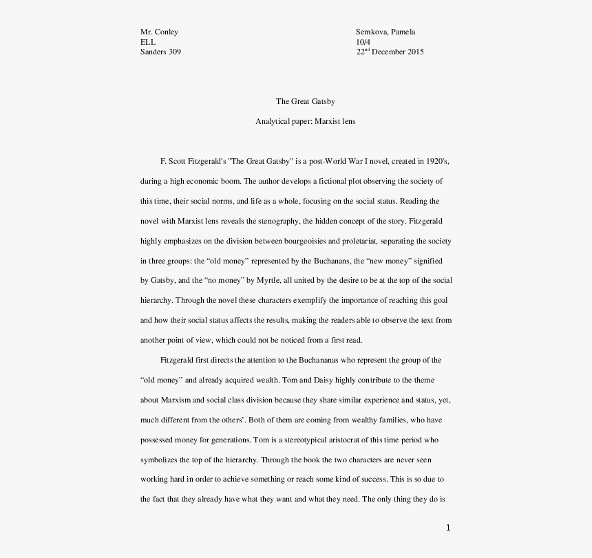 Great Gatsby Paper, HD Png Download