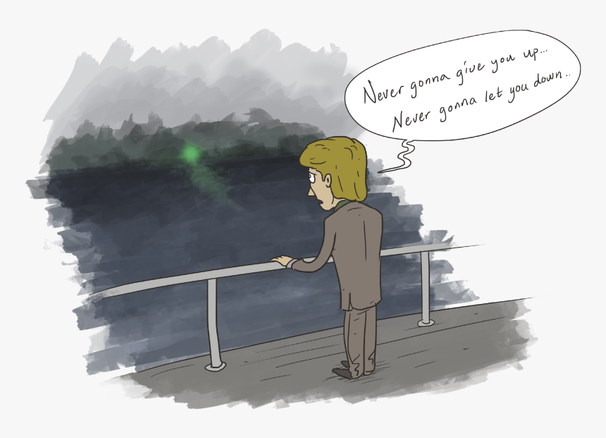 Green Light Great Gatsby, HD Png Download