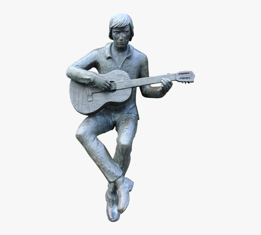 Guitar Player, Guitar, Instrument, Musician - Guitar Statue Png, Transparent Png