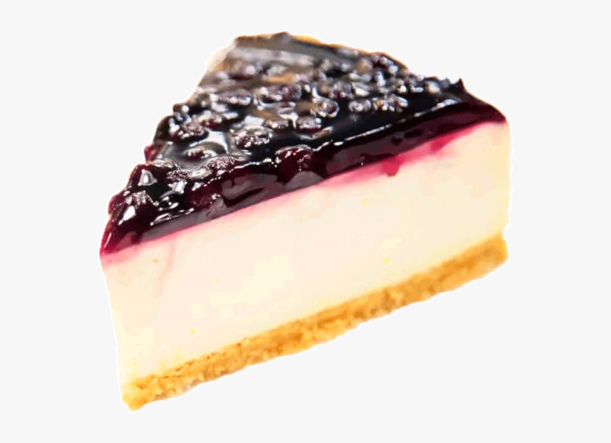 Panna-cotta - Transparent Blueberry Cheesecake Png, Png Download