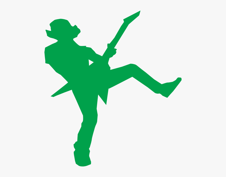 Guitar Green Player Svg Clip Arts - Guitar Hero Clipart, HD Png Download