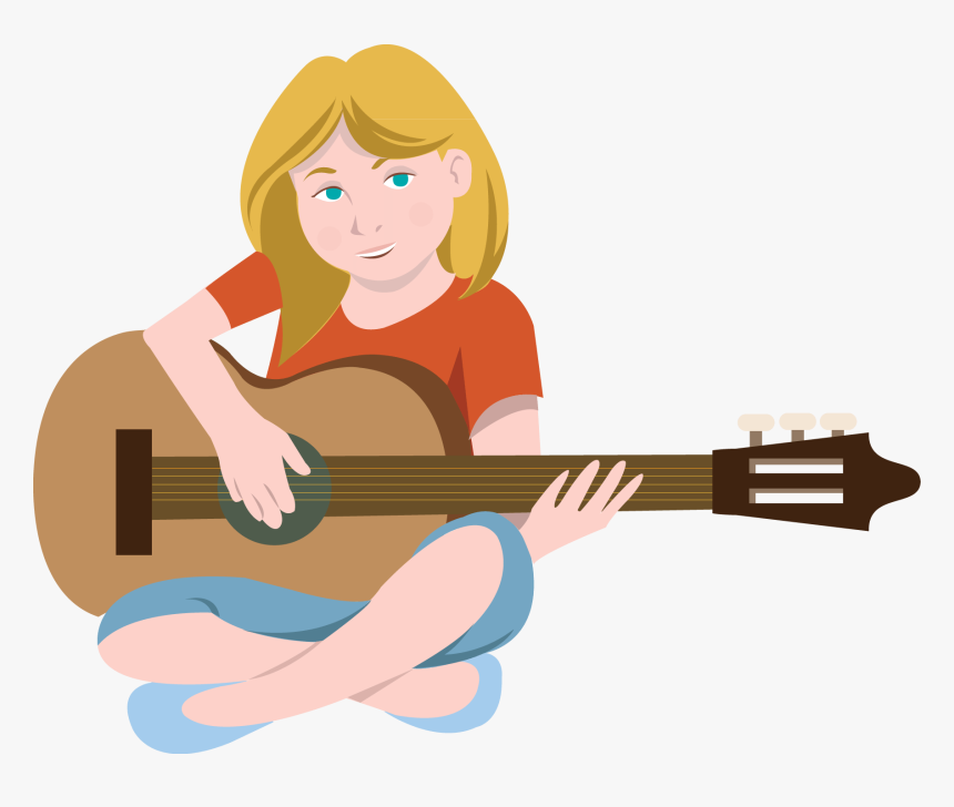 Guitar Player Clipart - Art Of Playing Guitar, HD Png Download