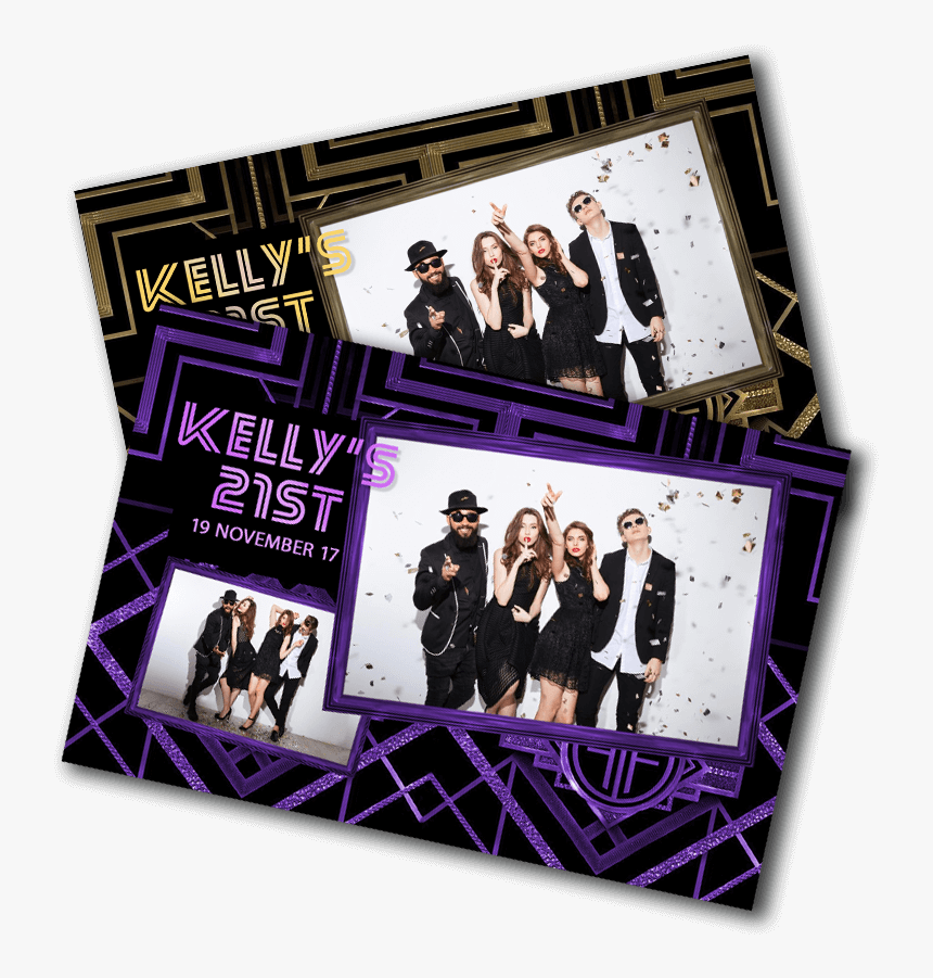 Great Gatsby Photobooth Template - 21st Photobooth Template, HD Png Download
