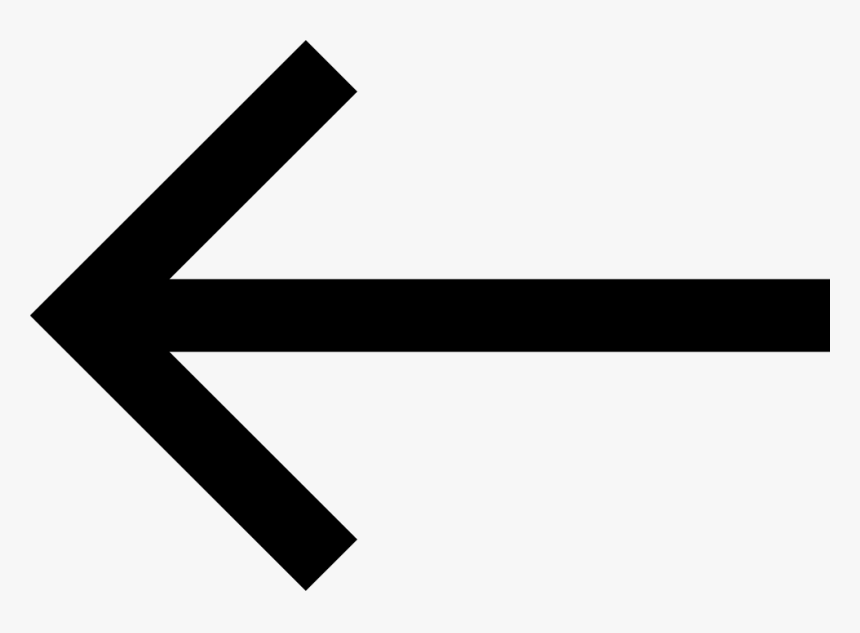 Arrow Thin Line To The Left - Arrow Pointing Left Transparent, HD Png Download