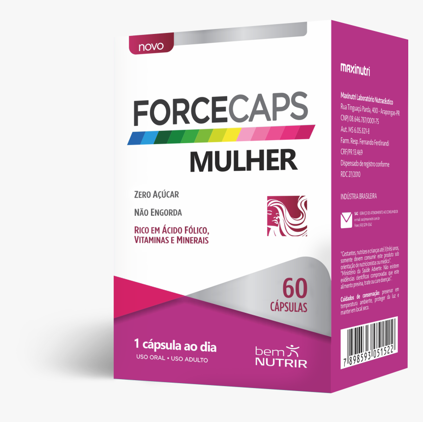 3d Forcecaps Mulher - Accelera Block Bem Nutrir, HD Png Download