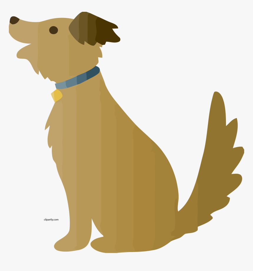 Transparent Cartoon Food Png - Clip Art Sitting Dog, Png Download