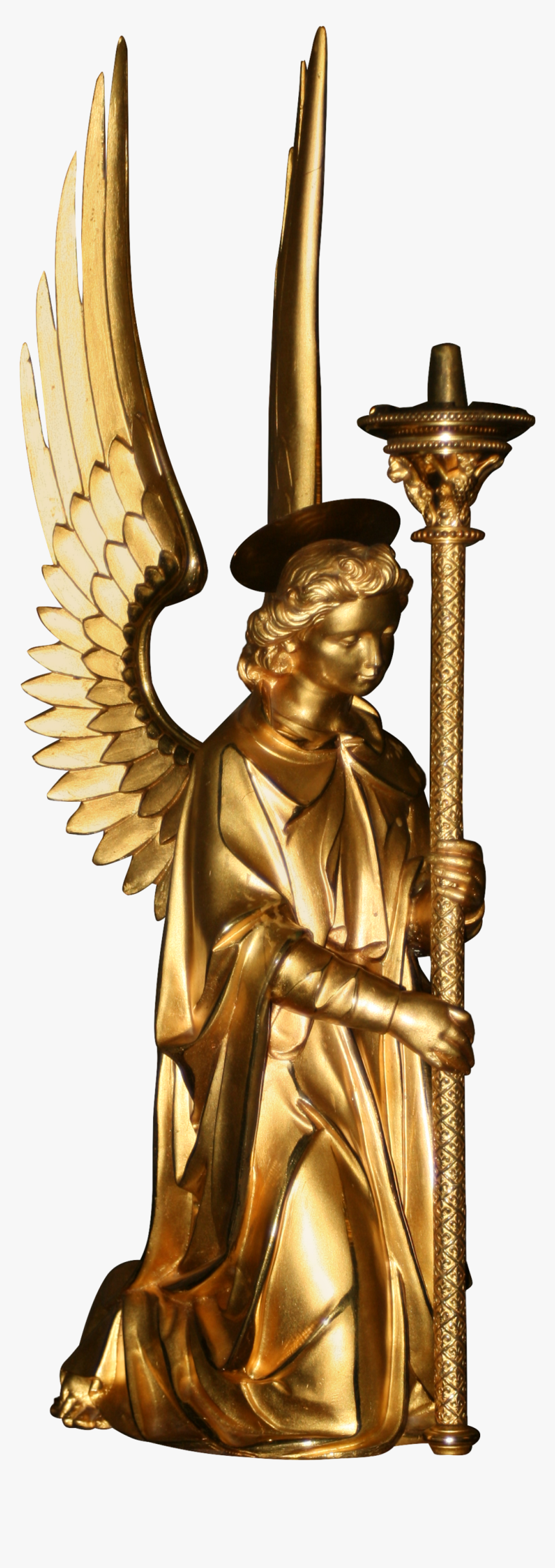 Golden Angel, Img Mob - Sculpture, HD Png Download