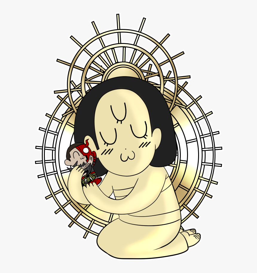 Her Aureola Because I Sacrificed A Hour To Make This - Cartoon, HD Png Download