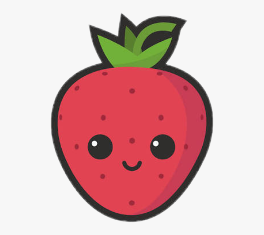 #sticker #fresa #strawberry - Cute Strawberry, HD Png Download
