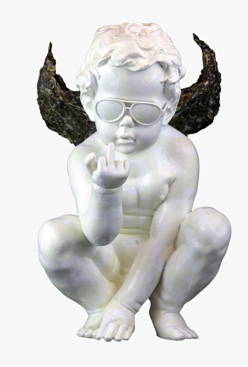 Naughty Angel Statue, HD Png Download