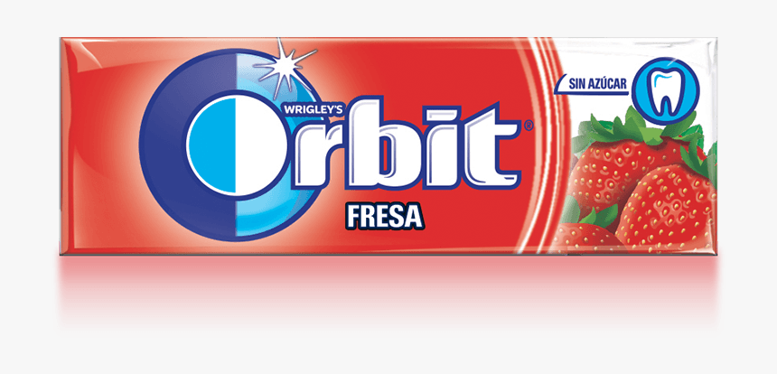 Chicles De Fresa Sin Azúcar Orbit - Chewing Gum Orbit, HD Png Download