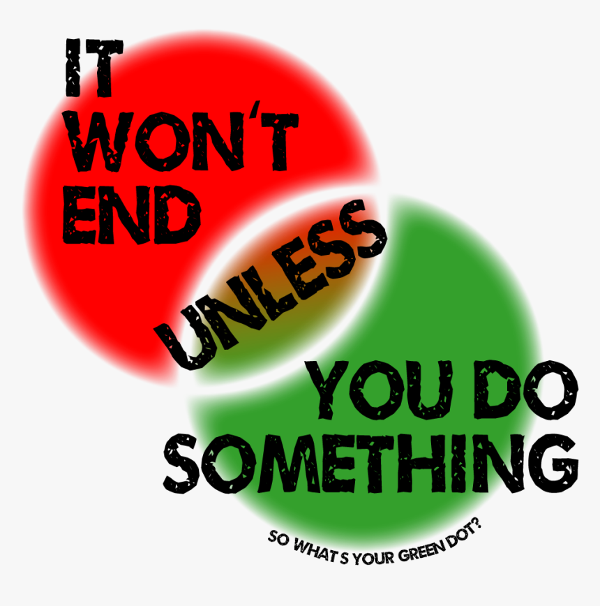 It Won T End Unless You Do Something - Green Dot Iowa State, HD Png Download