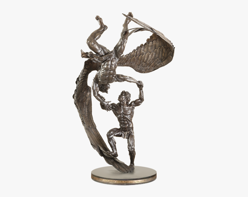 Jacob Wrestling The Angel Sculpture, HD Png Download