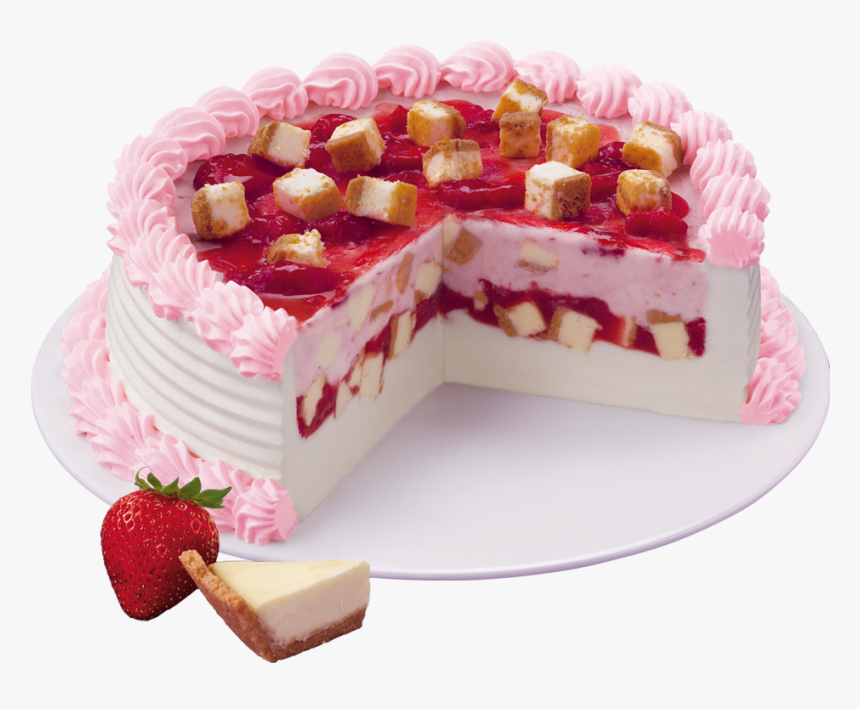 Fresa Cheesecake Blizzard® Cake - Dairy Queen 8 Cake, HD Png Download