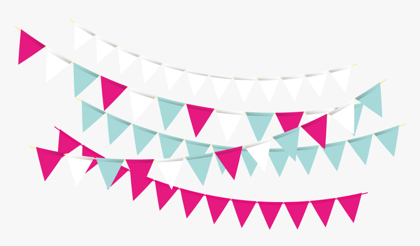 Party Bunting Transprent Png Free Download Text - 1st Down Birthday Party, Transparent Png