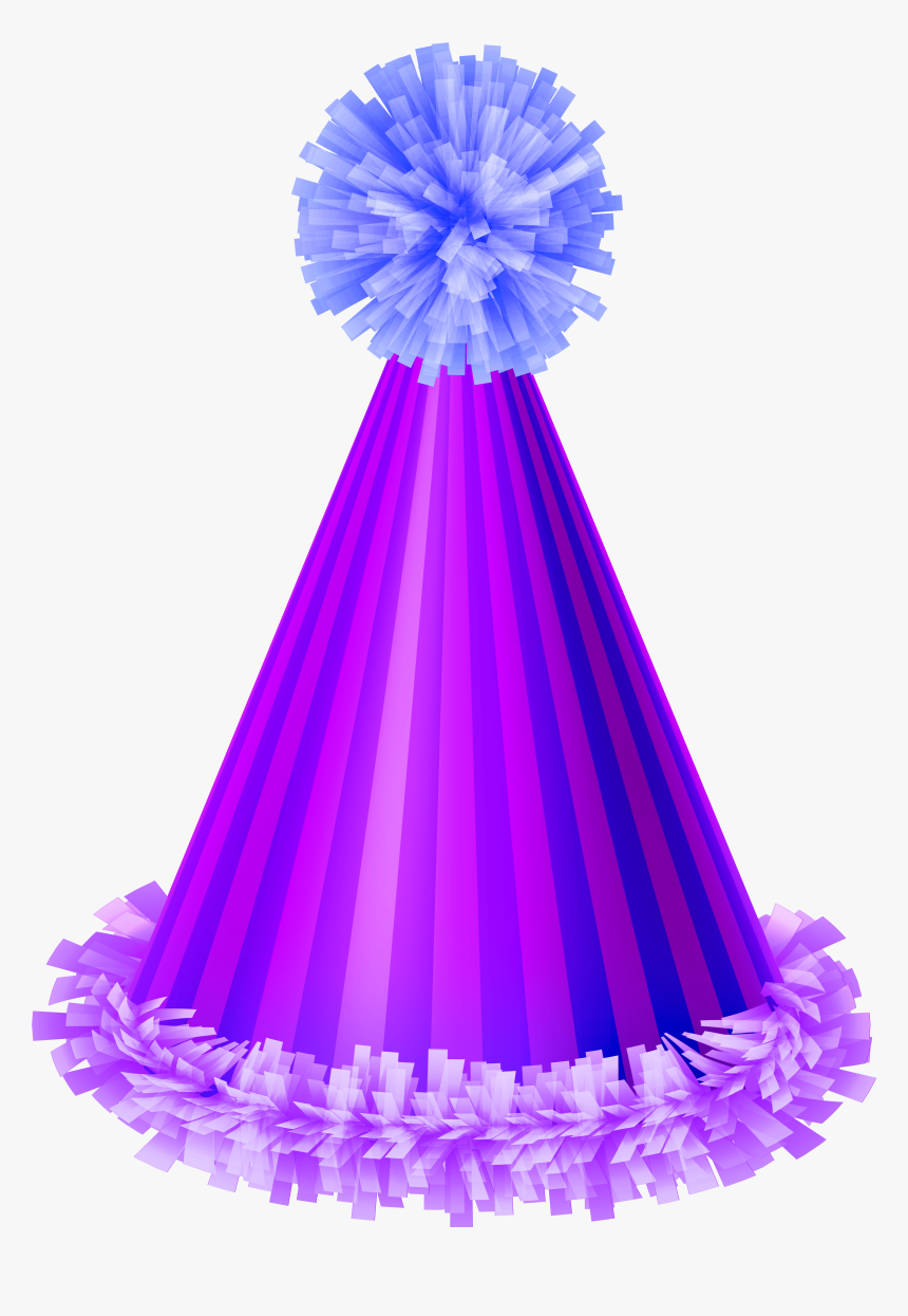Purple Party Hat Clip Art Image - Purple Birthday Hat Png, Transparent Png