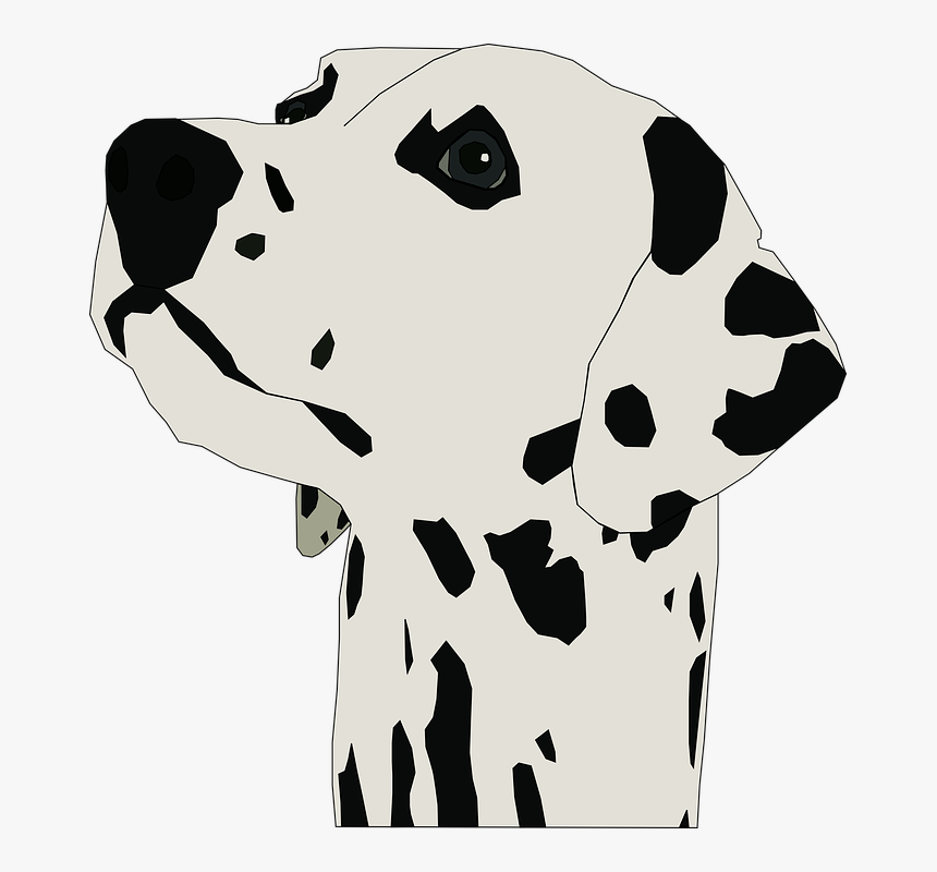 Dalmatian Clipart Svg - Dalmatian Head Clipart, HD Png Download